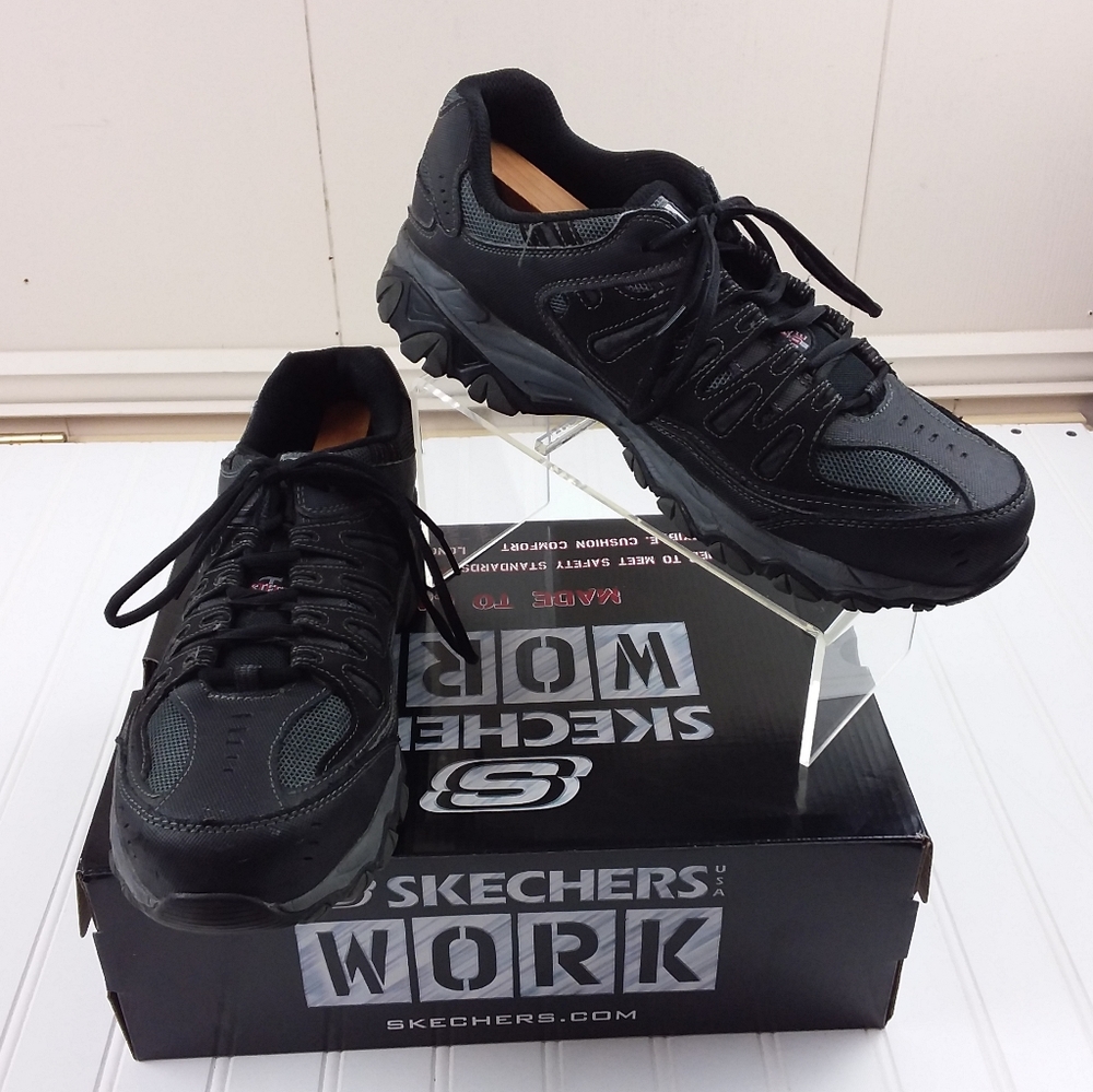 Skechers Work Shoes Cankton Steel Toe Sneakers 4e Wid… Gem